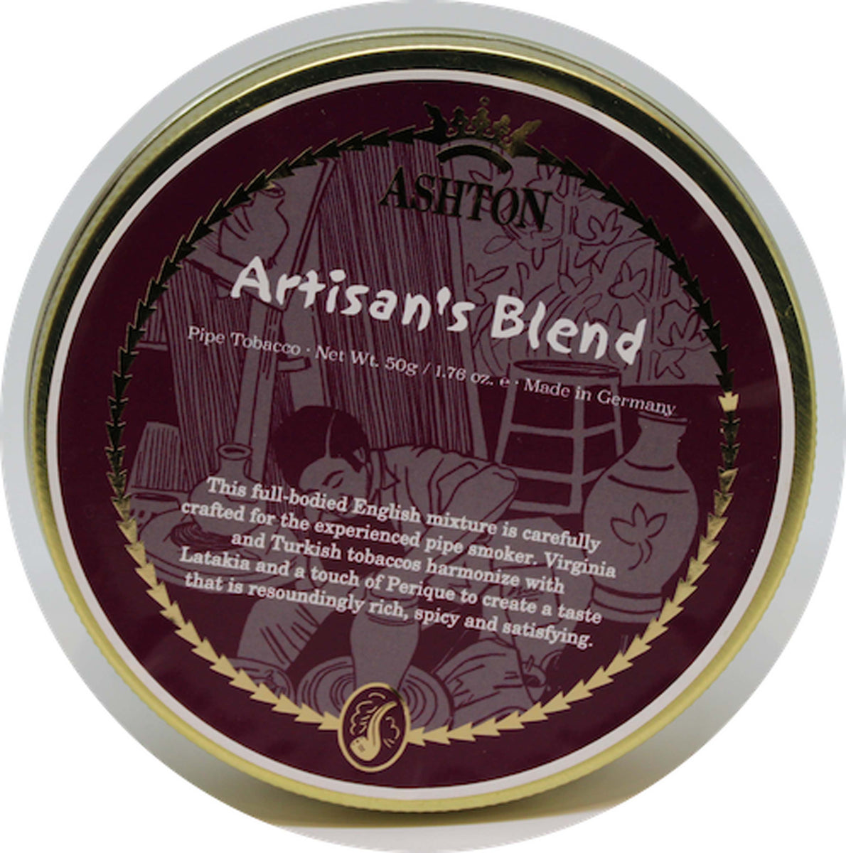 Ashton Artisan's Blend 1.76 oz Tin – Arlington Pipe & Cigar Lounge