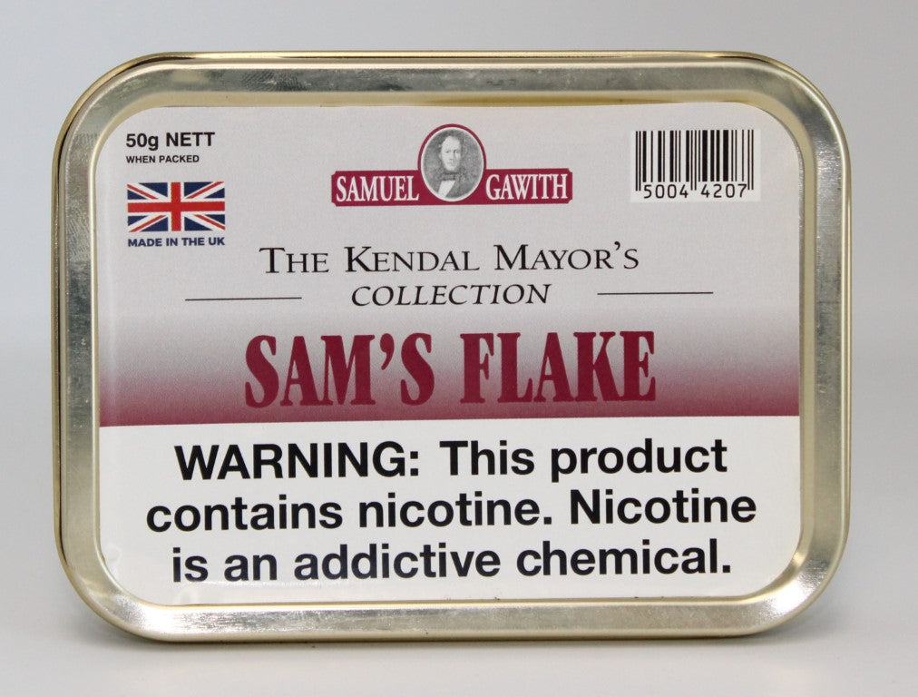 Samuel Gawith Sam's Flake 50g Tin – Arlington Pipe & Cigar Lounge