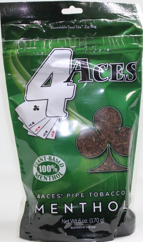 4 Aces Menthol Pipe Tobacco 6 oz.