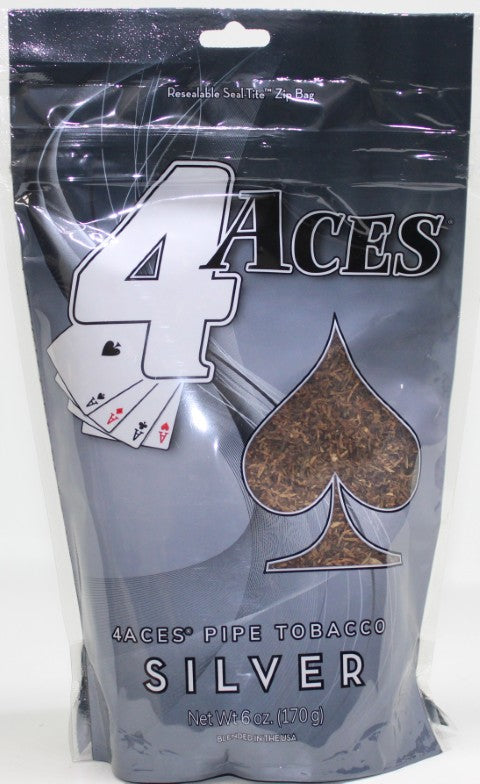 4 Aces Silver Pipe Tobacco 6 oz.