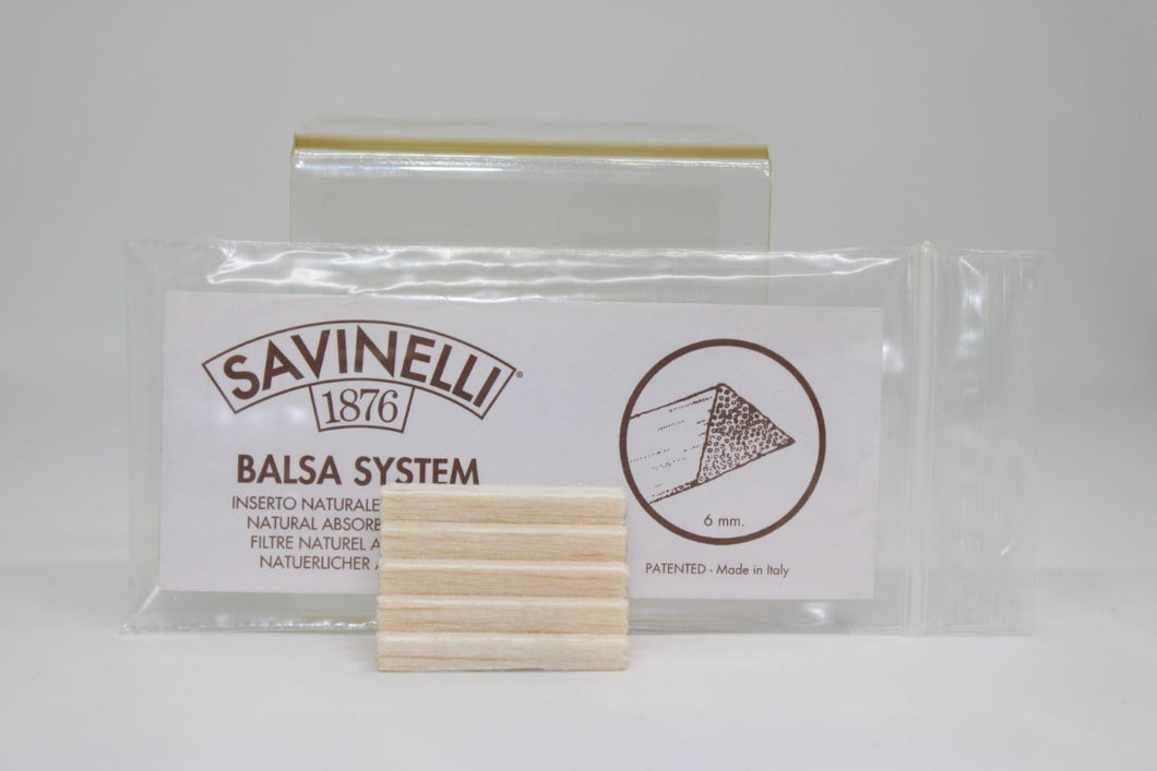 Savinelli Balsa Wood Filters 20 count
