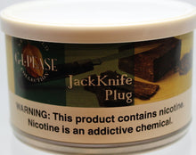 Load image into Gallery viewer, G.L. Pease Jack Knife Plug 2 oz Tin
