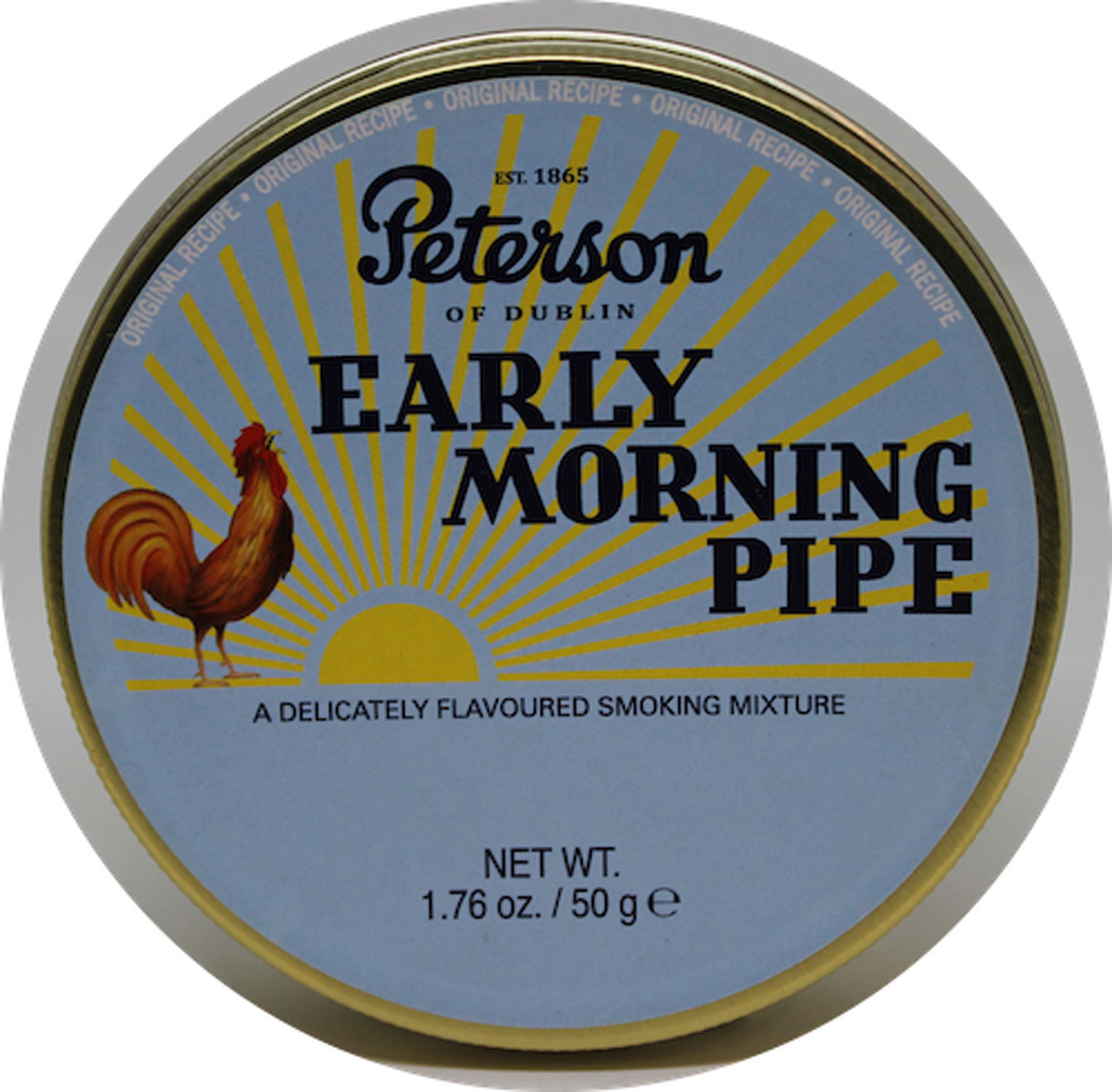 peterson early morning pipe tobacco Peterson Early Morning Pipe 50g Tin – Arlington Pipe & Cigar Lounge