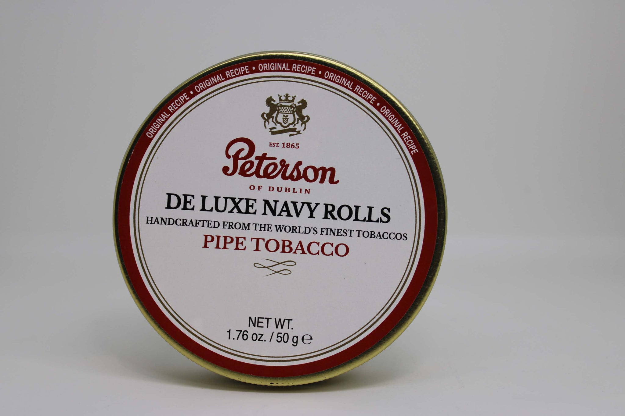 Peterson De Luxe Navy Rolls 50g Tin – Arlington Pipe & Cigar Lounge