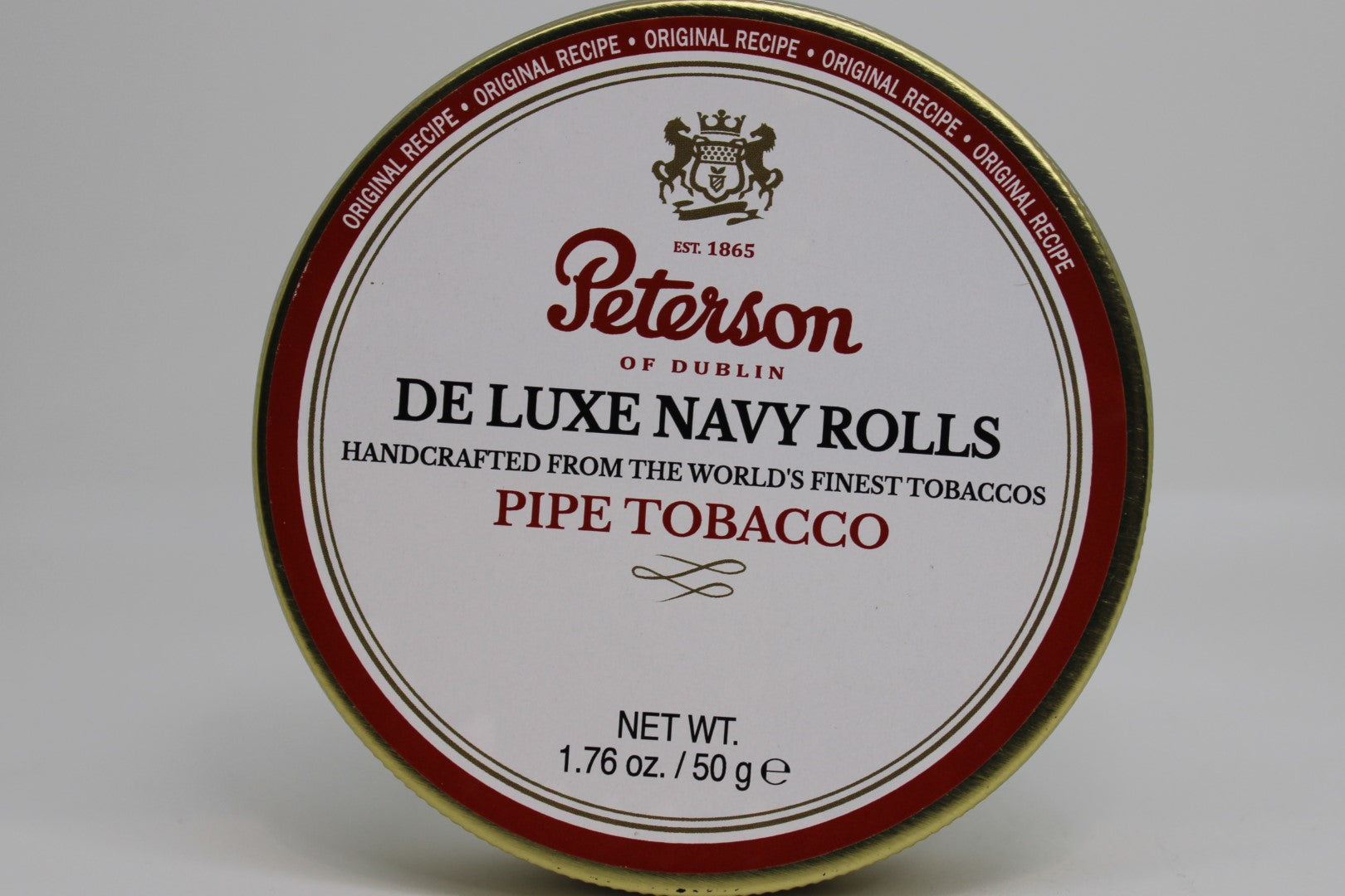 Peterson De Luxe Navy Rolls 50g Tin – Arlington Pipe & Cigar Lounge