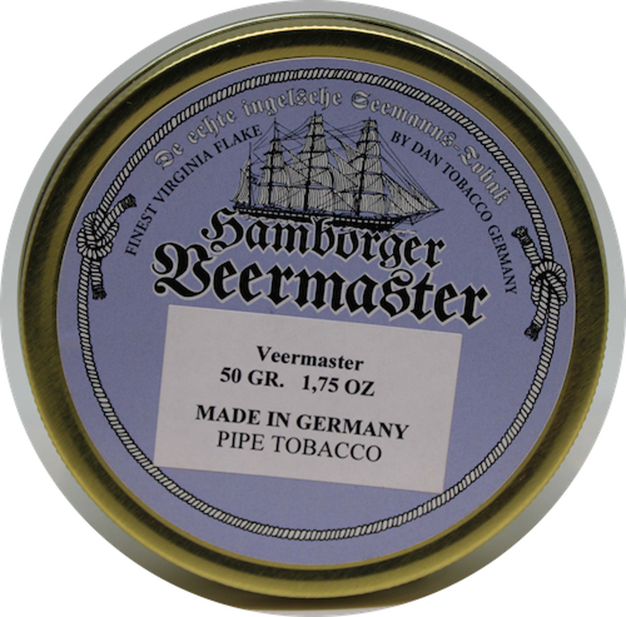 Dan Tobacco Hamborger Veermaster 50g Tin – Arlington Pipe & Cigar Lounge